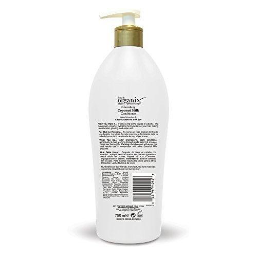 OGX Salon Size Nourishing Coconut Milk Conditioner with Pump, 25.4 Ounce - SHOP NO2CO2