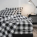 ONLIMET Queen Sheet Set, Black and White Microfiber Deep Pocket Bedding Sheet, Set of 4 (Black & White, Queen) - SHOP NO2CO2