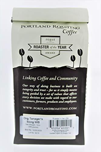 Organic Coffee Beans by Portland Roasting Coffee, Tanager's Song Blend Medium Roast, USDA Certified Organic, Carbon Neutral and Award Winning Roasters, 1 12oz. Bag Whole Coffee Beans - SHOP NO2CO2