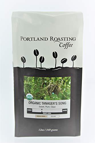 Organic Coffee Beans by Portland Roasting Coffee, Tanager's Song Blend Medium Roast, USDA Certified Organic, Carbon Neutral and Award Winning Roasters, 1 12oz. Bag Whole Coffee Beans - SHOP NO2CO2