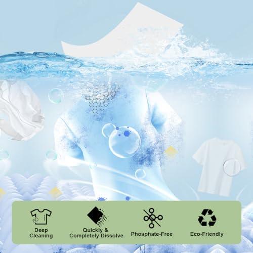 ORIGHTY Laundry Detergent Sheets, (120 Loads) 60 Sheets Fresh Linen, Eco-Friendly & Hypoallergenic Laundry Detergent Strips, Portable and Travel-Friendly Detergent Sheets, No Plastic Jug and Liquid - SHOP NO2CO2