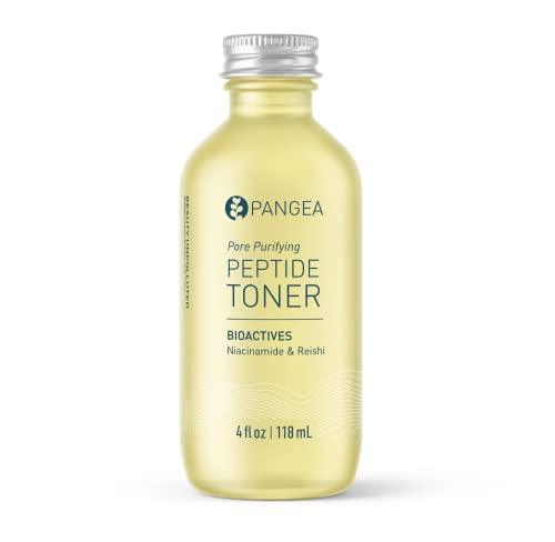 Pangea Organics - Natural Niacinamide + Reishi Pore Purifying Peptide Toner | Vegan, Non-Toxic, Sustainable Clean Beauty (Glass Bottle + Pump, 4 fl oz | 118 ml) - SHOP NO2CO2