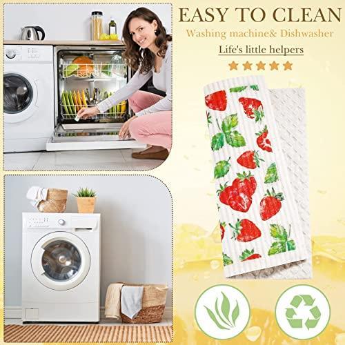 Patelai 6 Pieces Swedish Kitchen Dish Towels Kitchen Cloths Reusable Sponge Cleaning Cloths Absorbent Dish Cloth No Odor Hand Towel Quick Drying Washable Cleaning Wipes (Fresh Style) - SHOP NO2CO2