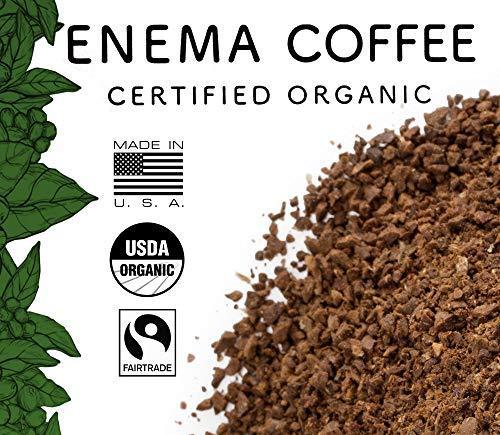 PE Premium Enema Organic Enema Coffee (1LB) Light Roast, Medium Ground - Formulated For Gerson Coffee Enemas - Fair Trade Certified - Made in the USA - SHOP NO2CO2