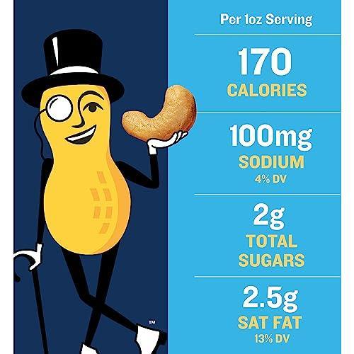 PLANTERS Deluxe Salted Whole Cashews, Party Snacks, Plant-Based Protein 18.25oz (1 Cannister) - SHOP NO2CO2