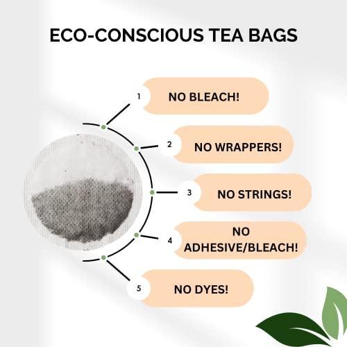 PopTea Organic | Organic Superfood Hibiscus Tea Bags (50 Count) | Non-GMO | Caffeine Free | Eco-Conscious Tea Bags | Superfood Herbal Tea | Serves Up To 100 Cups - SHOP NO2CO2