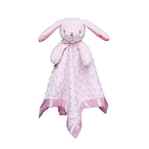 Pro Goleem Loveys for Babies Bunny Security Blanket Girl Newborn Soft Pink Lovie Christmas Baby Girl Gifts for Infant and Toddler - SHOP NO2CO2