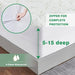 Queen Mattress Encasement，Waterproof Zippered Bamboo Rayon Mattress Protector 3D Air Fabric Breathable Cooling Mattress Cover Smooth Soft Noiseless Washable, Fitting 5''-15''Deep Mattress - SHOP NO2CO2