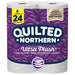 Quilted Northern Ultra Plush® Toilet Paper, 6 Mega Rolls = 24 Regular Rolls, 3-ply Bath Tissue White - SHOP NO2CO2