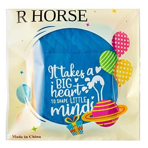 R HORSE 6Pcs Pot Holders with Pocket Funny Teacher Appreciation Gifts Thank You Teacher Pot Holders Kitchen Hot Pads Machine Washable Heat Resistant Oven Mitts for Kitchen Gift Baking Cooking - SHOP NO2CO2