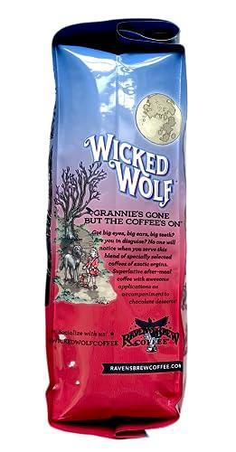 Raven's Brew Coffee - Wicked Wolf - Dark Roast - Full Body of Currant and Spice (Organic Whole Bean, 12 oz) - SHOP NO2CO2