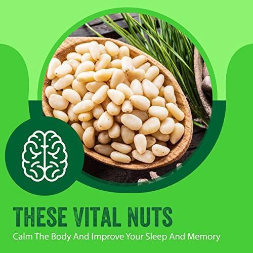 Raw Pine Nuts 64oz (4 lb) | Whole and Natural | NO PPO | Batch Tested Gluten & Peanut Free | Steam Pasteurized | Great for Pesto, Salads or Roasting - By I'M A NUT - SHOP NO2CO2