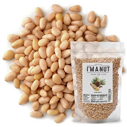 Raw Pine Nuts 64oz (4 lb) | Whole and Natural | NO PPO | Batch Tested Gluten & Peanut Free | Steam Pasteurized | Great for Pesto, Salads or Roasting - By I'M A NUT - SHOP NO2CO2