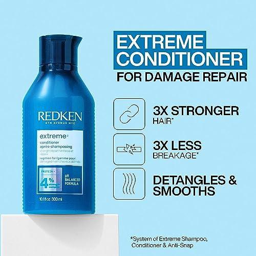 Redken Extreme Conditioner | Anti-Breakage & Protection for Damaged Hair | Strengthen and Fortify Hair | Infused With Proteins | For Weak, Brittle Hair - SHOP NO2CO2