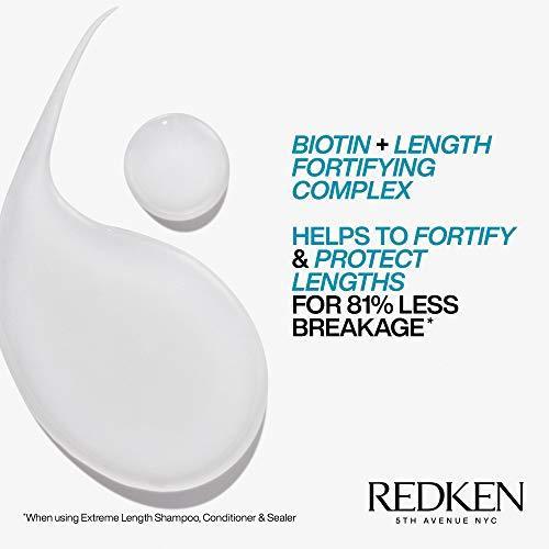 Redken Extreme Length Conditioner | Infused With Biotin and Castor Oil | For Hair Growth | Fortifies, Strengthens & Conditions Hair - SHOP NO2CO2