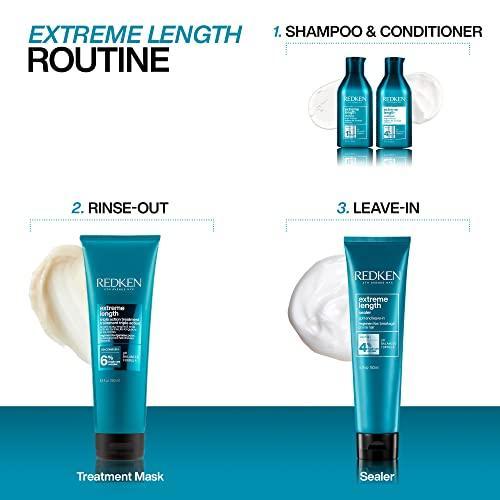 Redken Extreme Length Conditioner | Infused With Biotin and Castor Oil | For Hair Growth | Fortifies, Strengthens & Conditions Hair - SHOP NO2CO2