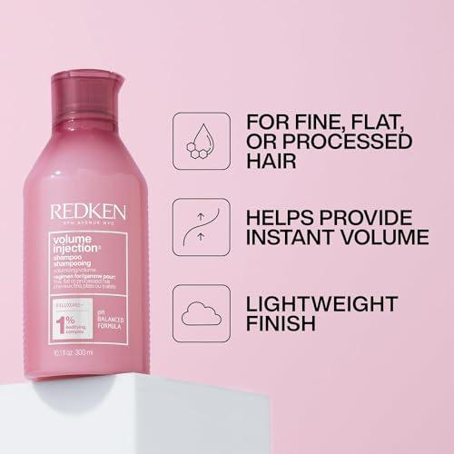 REDKEN Volume Injection Shampoo & Conditioner Set | For Fine Hair | Adding Lift & Body | Paraben Free - SHOP NO2CO2