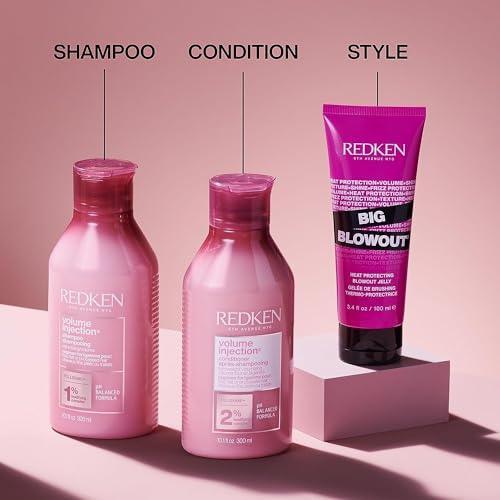 REDKEN Volume Injection Shampoo & Conditioner Set | For Fine Hair | Adding Lift & Body | Paraben Free - SHOP NO2CO2