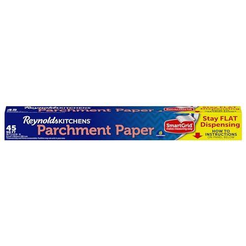 Reynolds Kitchens Stay Flat Parchment Paper with SmartGrid, 45 Square Feet - SHOP NO2CO2