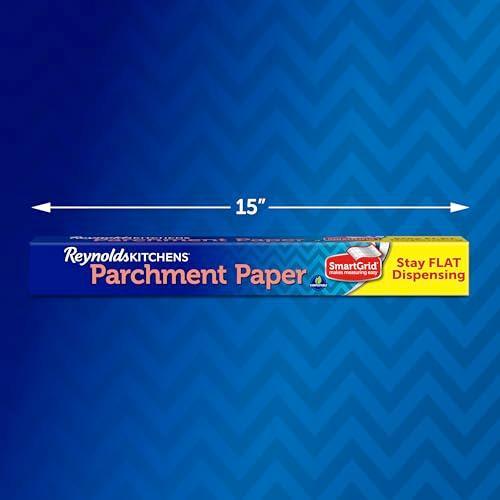 Reynolds Kitchens Stay Flat Parchment Paper with SmartGrid, 45 Square Feet - SHOP NO2CO2