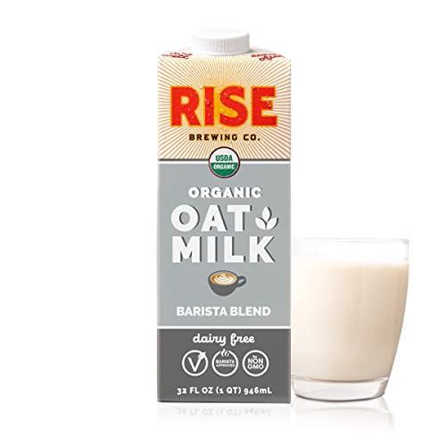 RISE Brewing Co. Barista Blend Oat Milk, USDA Organic & Non-GMO, Vegan & Non-Dairy, 32 fl. oz. Cartons (6 pack) - SHOP NO2CO2