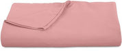 Royale Linens 300 Thread Count 100% Long Staple Combed Cotton Flat Sheet - Super Soft - Top Sheet - Queen Flat Sheet Sold Separately - Breathable, Cool & Crisp Percale Flat Sheet Only (Queen, Pink) - SHOP NO2CO2