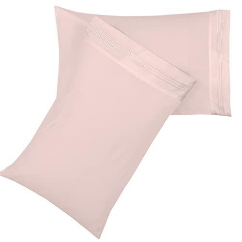 ROYALE LINENS - 4 Piece King Bed Sheet - Soft Brushed Microfiber 1800 Bedding Set - 1 Fitted Sheet, 1 Flat Sheet, 2 Pillow Cases - Wrinkle & Fade Resistant Luxury King Size Sheet Set (King, Pink) - SHOP NO2CO2