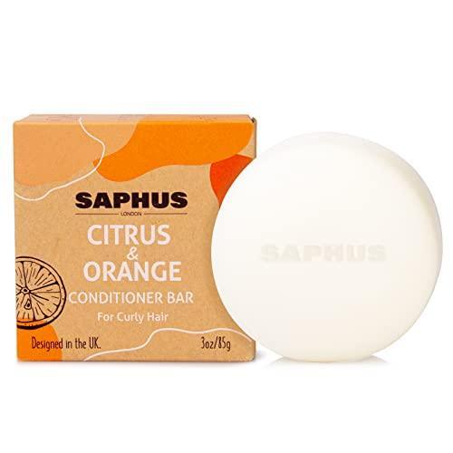 SAPHUS Conditioner Bar for Hair with Moroccan Argan Oil - Hydrating Deep Conditioning for Dry Damaged Curly Hair - Sustainable, pH Balanced, Sulfate Free, 3oz - SHOP NO2CO2