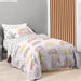 Saturday Park Doodle Rainbow Twin Bed Set - 5 Piece 100% Organic Cotton Bedding - GOTS & Oeko-TEX Certified - SHOP NO2CO2