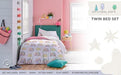 Saturday Park Doodle Rainbow Twin Bed Set - 5 Piece 100% Organic Cotton Bedding - GOTS & Oeko-TEX Certified - SHOP NO2CO2