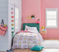 Saturday Park Doodle Rainbow Twin Bed Set - 5 Piece 100% Organic Cotton Bedding - GOTS & Oeko-TEX Certified - SHOP NO2CO2