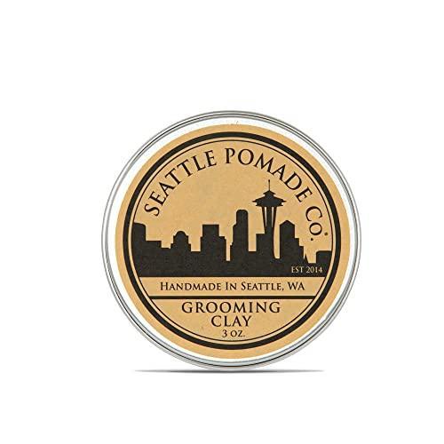 Seattle Pomade Co. Grooming Clay for Hair - USDA Certified, Made With Organic Essential Oil and Extracts - SHOP NO2CO2