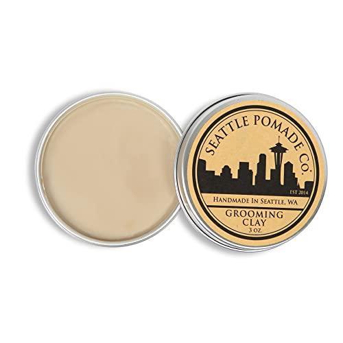 Seattle Pomade Co. Grooming Clay for Hair - USDA Certified, Made With Organic Essential Oil and Extracts - SHOP NO2CO2