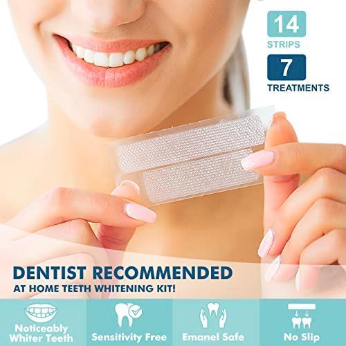 Sierra Clean Teeth Whitening Strips 7 Treatments, Sensitivity Free Enamel Safe, Fast Teeth Whitening Kit, Dentist Recommended Remove Coffee Tea Smoking Stains - SHOP NO2CO2