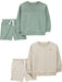 Simple Joys by Carter's Boys 4-Piece French Terry Long-Sleeve Shirts and Shorts Playwear Set - SHOP NO2CO2