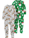 Simple Joys by Carter's Unisex Kids' Holiday Loose-Fit Flame Resistant Fleece Footed Pajamas, Pack of 2 - SHOP NO2CO2