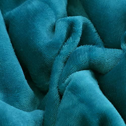 SOCHOW Sherpa Fleece Throw Blanket, Double-Sided Super Soft Luxurious Plush Blanket Throw Size, Teal Green, 50x60 inches - SHOP NO2CO2