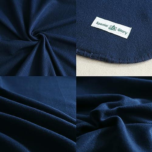 Special SG Glory Fleece Throw Blankets Bulk Fleece Blankets Solid Wholesale Lightweight Warm Soft for Pet Bed Sofa Couch Office Wedding Gifts Travel Seasons (Navy, Pack of 6-50x60 Inches) - SHOP NO2CO2