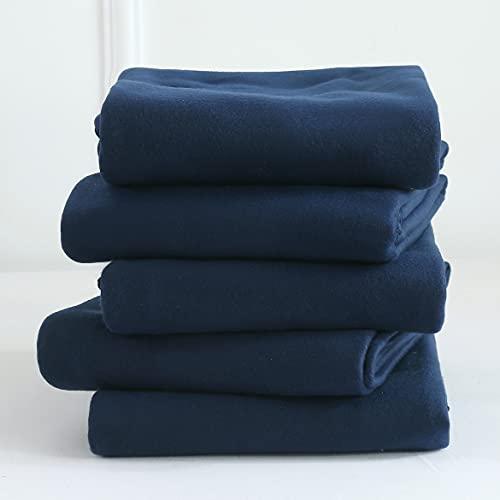 Special SG Glory Fleece Throw Blankets Bulk Fleece Blankets Solid Wholesale Lightweight Warm Soft for Pet Bed Sofa Couch Office Wedding Gifts Travel Seasons (Navy, Pack of 6-50x60 Inches) - SHOP NO2CO2