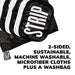 STRIP MAKEUP - Reusable Cleansing Wipes Black/White - 2-sided, sustainable, washable microfiber cloths - Pack of 7 - SHOP NO2CO2