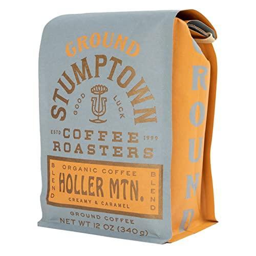 Stumptown Coffee Roasters, Organic Medium Roast Ground Coffee - Holler Mountain 12 Ounce Bag, Flavor Notes of Citrus Zest, Caramel and Hazelnut - SHOP NO2CO2