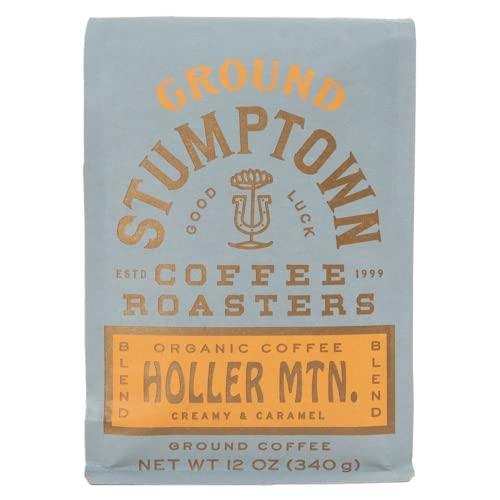 Stumptown Coffee Roasters, Organic Medium Roast Ground Coffee - Holler Mountain 12 Ounce Bag, Flavor Notes of Citrus Zest, Caramel and Hazelnut - SHOP NO2CO2