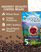 Subtle Earth Organic Coffee - Dark Roast - Whole Bean Coffee - 100% Arabica Beans - Low Acidity and Non-GMO - 5lb bag - SHOP NO2CO2