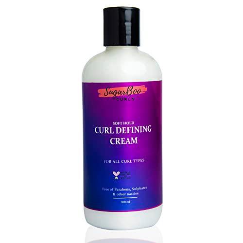 SugarBoo Curls Soft Hold Curl Defining Cream (10.5 Ounce) for Dry, Frizzy, Wavy, Curly Hair. Vegan & CG Friendly. No Parabens, Sulphates & Other Nasties Leaves Curls Soft - SHOP NO2CO2