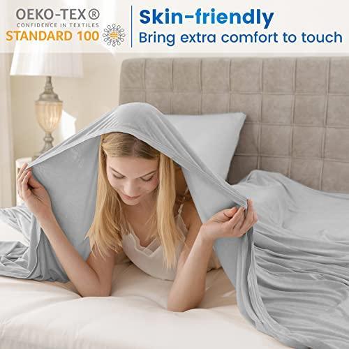 Syalife Cooling Blanket for Hot Sleepers, Summer Blanket with Japanese Q-Max>0.5 Arc-Chill Cooling Fiber, All Season Cotton Blanket Reversible Lightweight Blanket (Grey,79"x 55") - SHOP NO2CO2