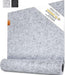 Tablerunner Grey Made of Felt | Sustainable Oekotex Felt Fabric 59 x 15,7 in Washable | Real Leather Label - SHOP NO2CO2