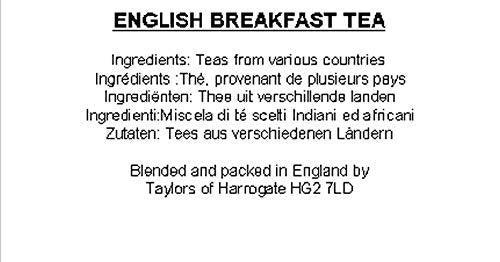 Taylors of Harrogate English Breakfast Loose Leaf, 4.41 Ounce Tin (Pack of 6) - SHOP NO2CO2