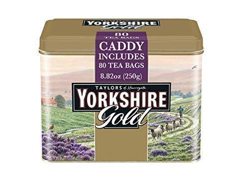 Taylors of Harrogate Yorkshire Gold Tin, 80 Teabags. - SHOP NO2CO2