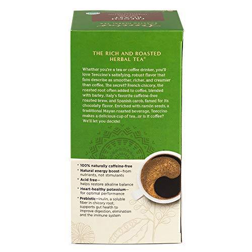 Teeccino French Roast Herbal Tea - Rich & Roasted Herbal Tea That’s Caffeine Free & Prebiotic for Natural Energy, Coffee Alternative, 25 Tea Bags (Pack of 3) - SHOP NO2CO2