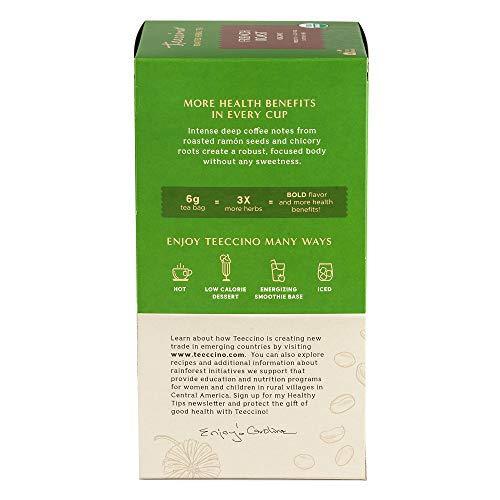 Teeccino French Roast Herbal Tea - Rich & Roasted Herbal Tea That’s Caffeine Free & Prebiotic for Natural Energy, Coffee Alternative, 25 Tea Bags (Pack of 3) - SHOP NO2CO2